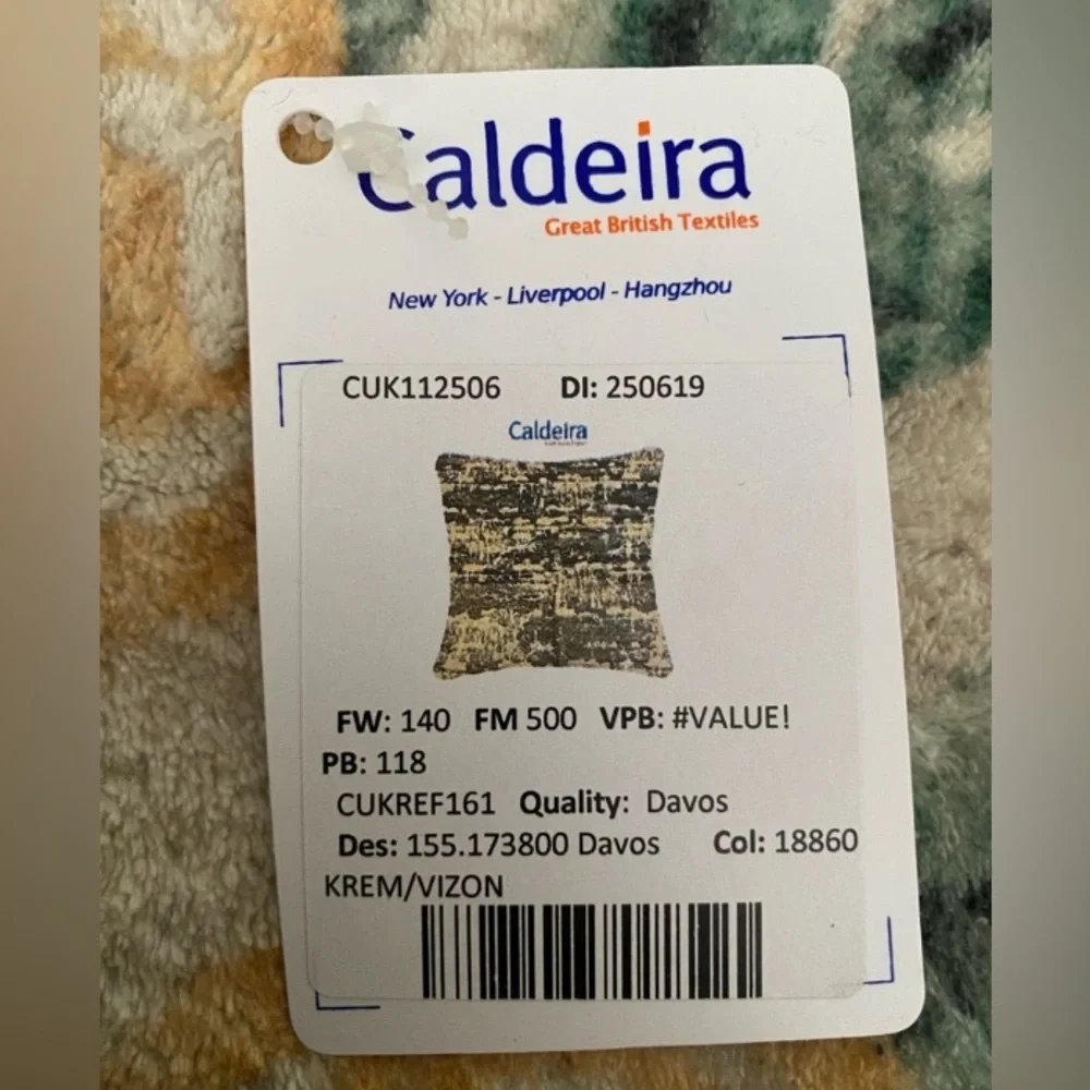 New Caldeira Large Grey Accent Pillow Cover